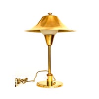 Skrivebordslampe, Messing Lampe 1950
