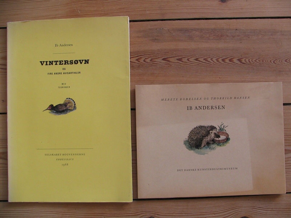 2 bøger af og om Ib Andersen, Ib Andersen og Merete Bodelsen &