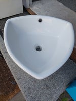 håndvask, hvid trekant model