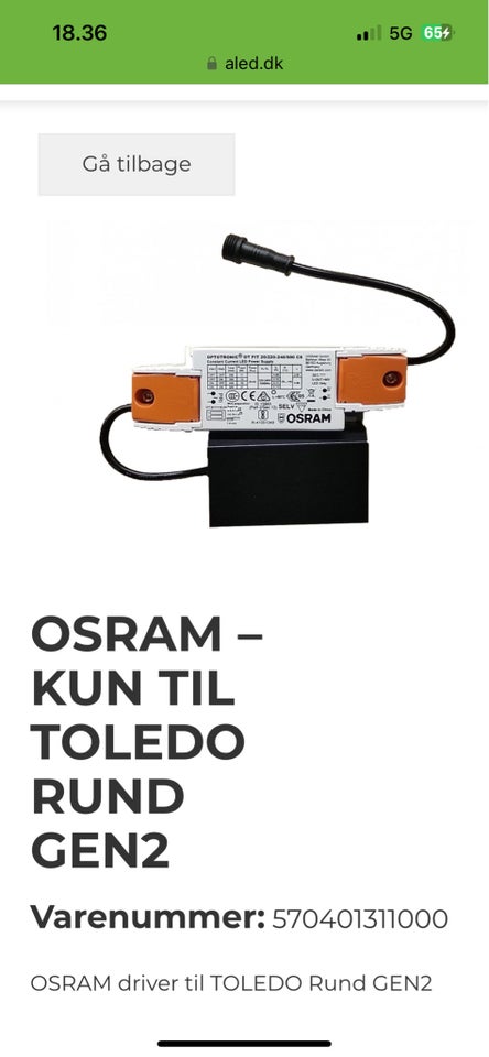 LED, Toledo rund gen 2 20w