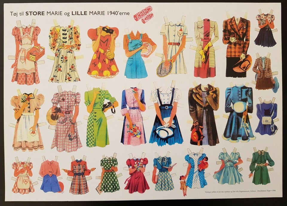 Påklædningsdukker, Store Marie og Lille Marie