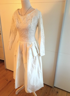 Brudekjole, Engelsk vintage 50'er kjole, str. 36, God men brugt, Smuk og romantisk vintage engelsk 5