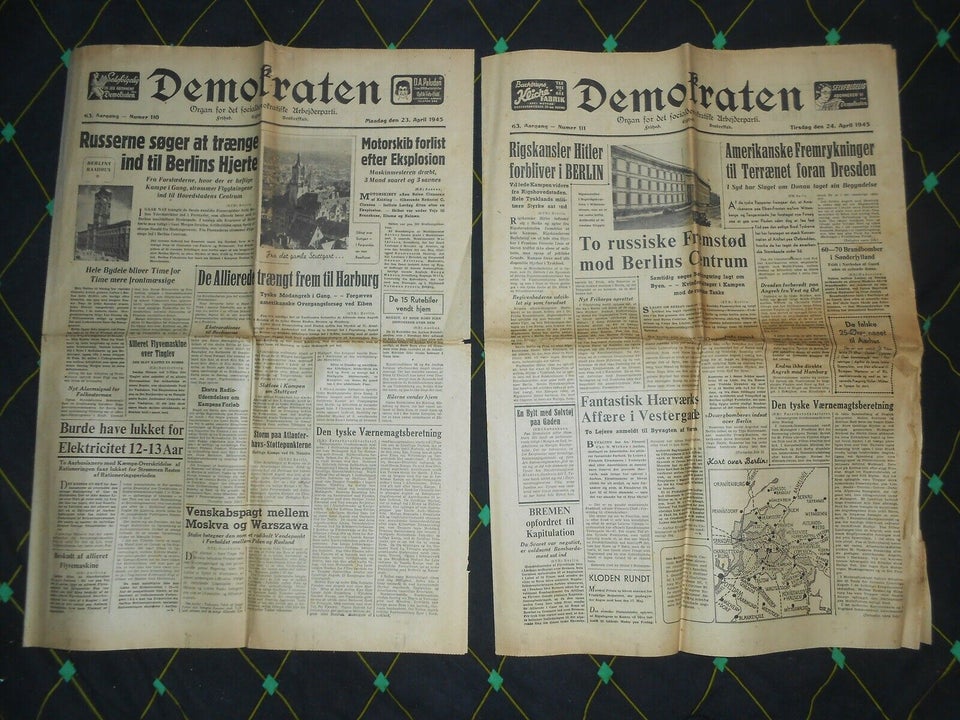 Demokraten 23-24 april 1945, Blad