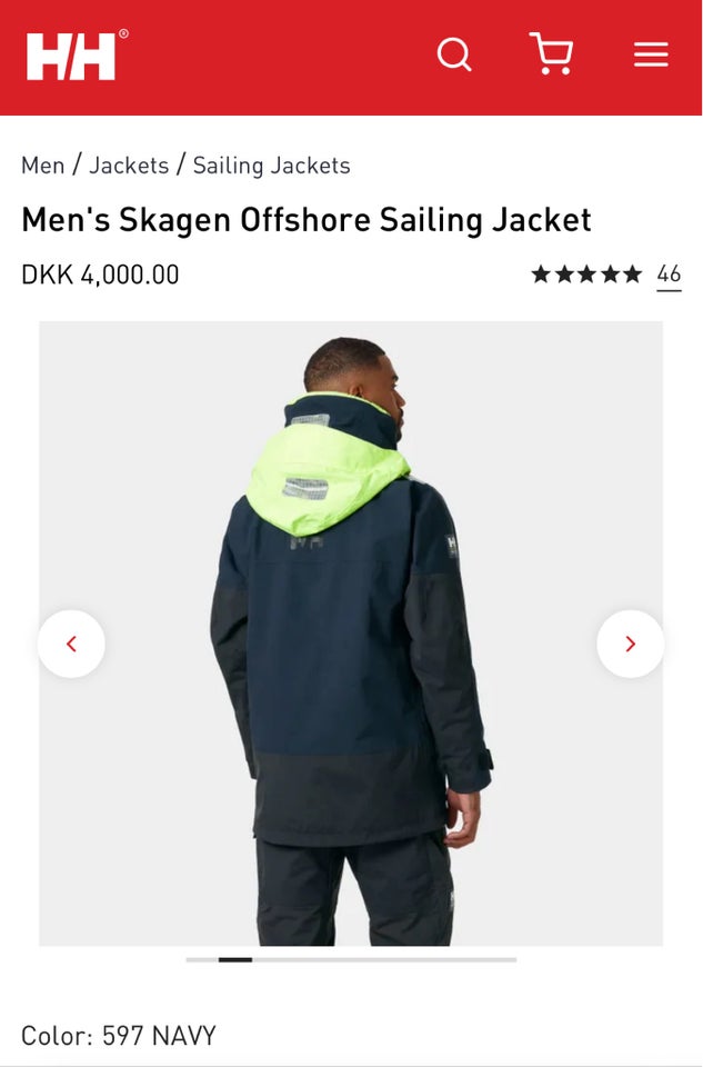 Sejlerjakke HH Skagen Offshore str. XL
Super læk...