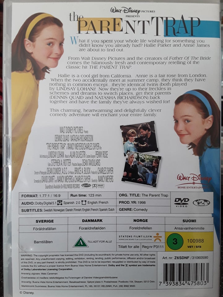 Forældrefælden, DVD, komedie