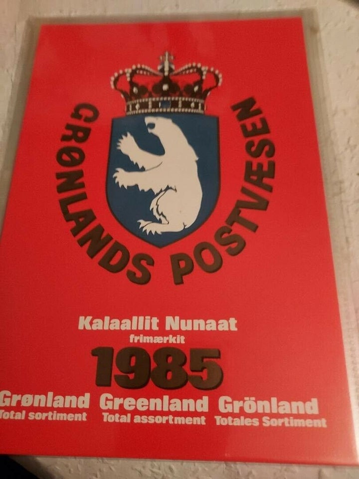 Grønland, postfrisk, Årssæt 1985 - 1987