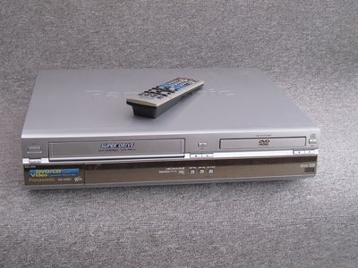 VHS videomaskine, Panasonic, NV-VHD1 (incl. fjernbetjening), Perfekt, 
- COMBI,
- DVD-afspiller / VH