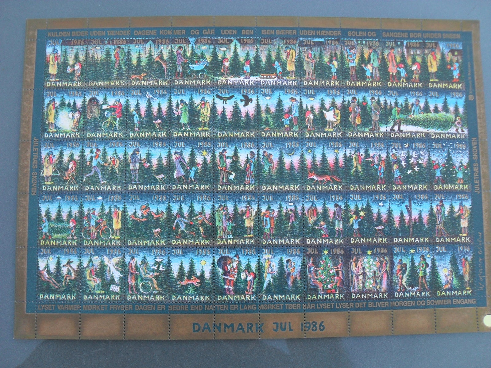 Danmark, postfrisk, JULEMÆRKE 1986 VARIANT