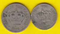 Vesteuropa, mønter, (264) Grækenland 10 Lepta 1894 + 20