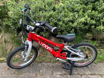 Unisex børnecykel, mountainbike, Woom 2, 14 tommer hjul, 1 gear, Super begyndercykel fra Woom. Rød o