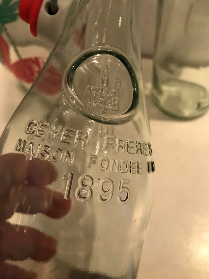 Glas, Patent flasker med , GEYER FRERES MAISON FONDEE EN 1895