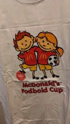 T-shirt, NY... Hvid, McDonald's Fodbold Cup, str. findes i flere str.,  HUMMEL..100% Bomuld, STR. 14