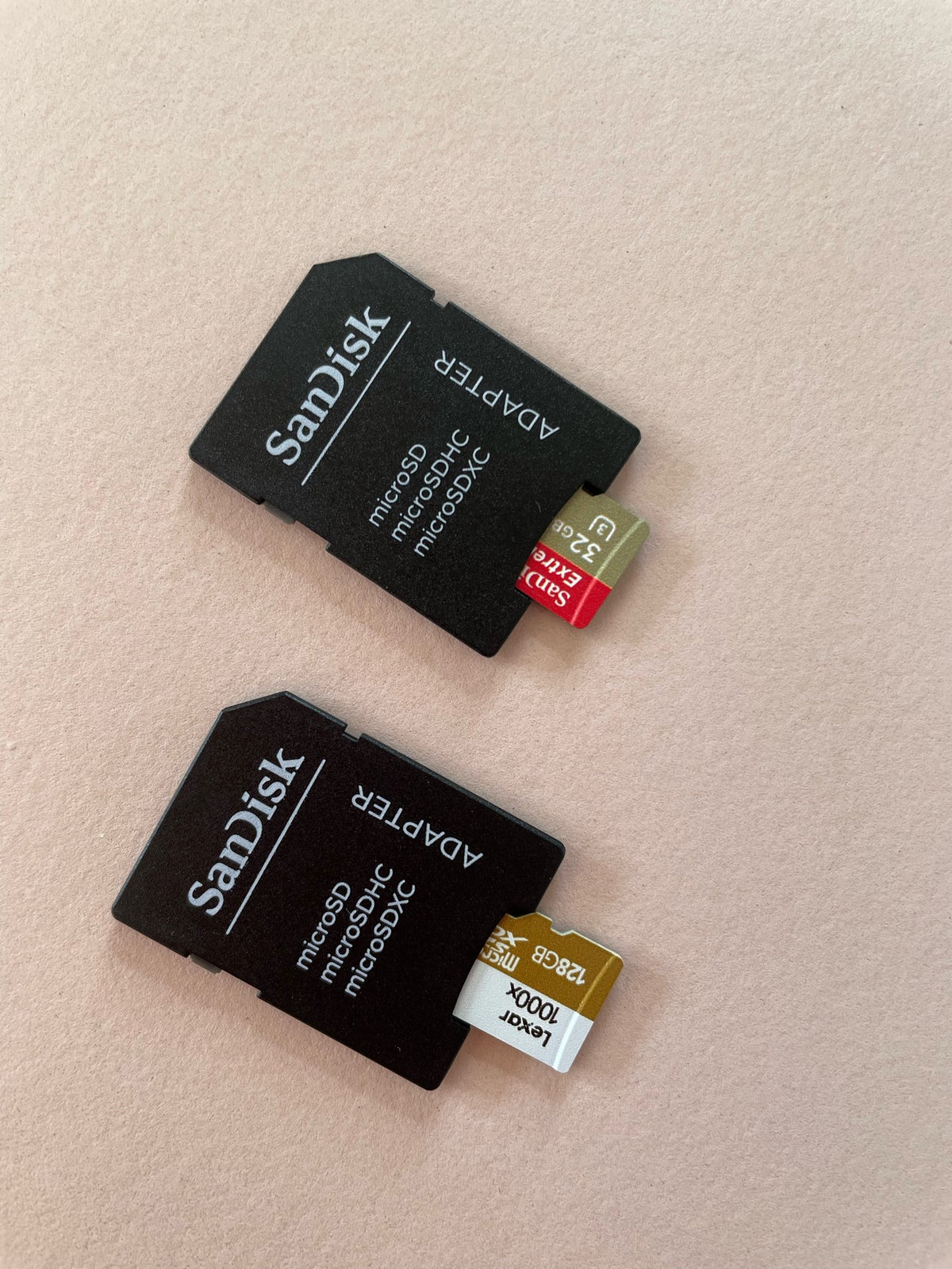MicroSD, MicroSDXC, SanDisk & Lexar