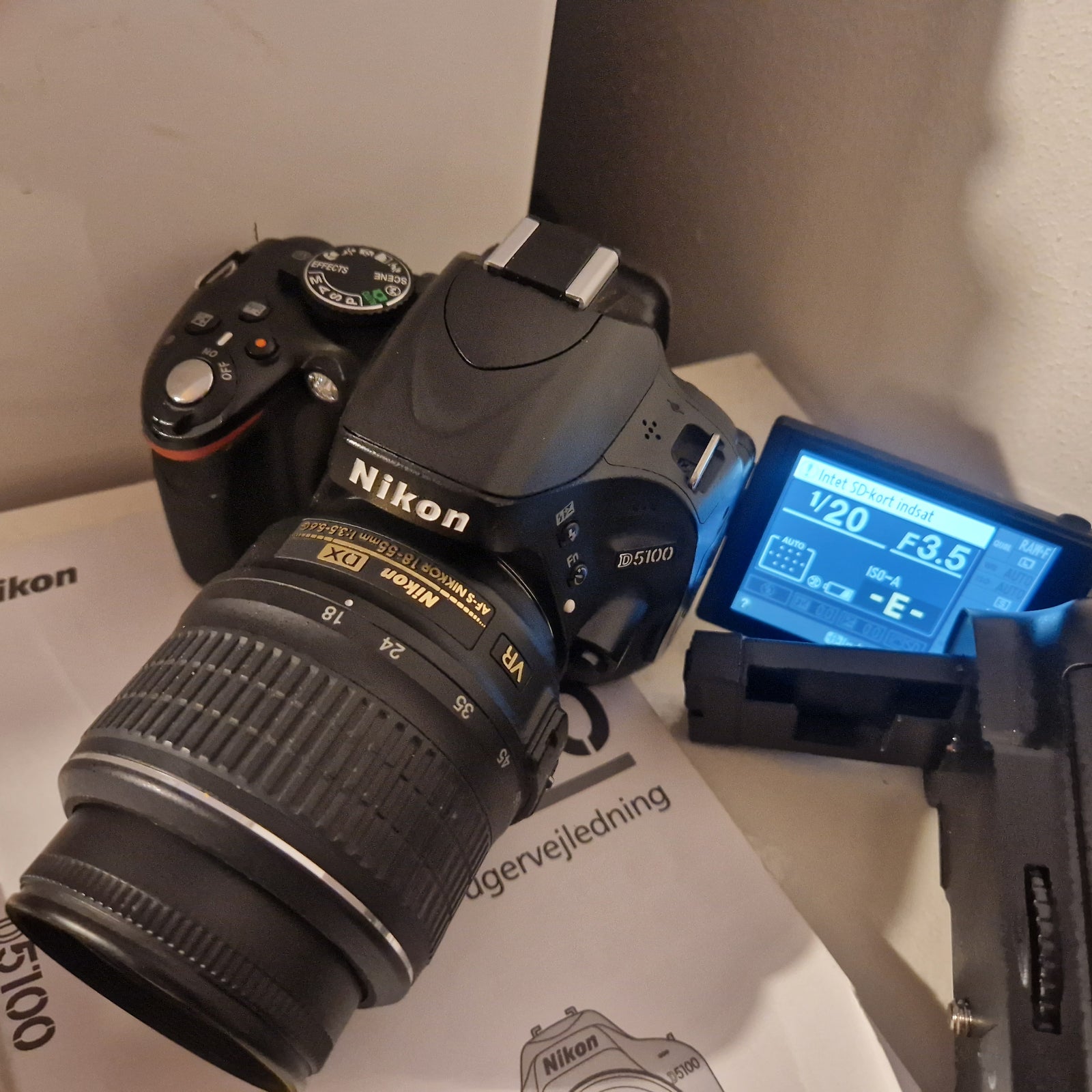 Nikon D5100, spejlrefleks, 16,4 megapixels