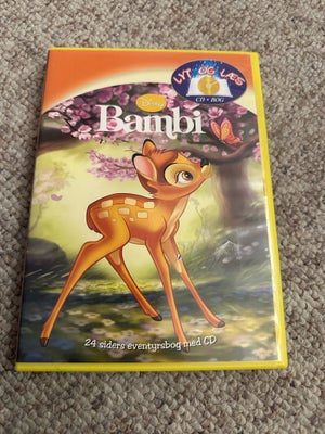 Lyt og læs Bambi, Disney, Cd’en er helt fin, forsiden på bogen er blevet tapet. 


Jeg vil gerne sen