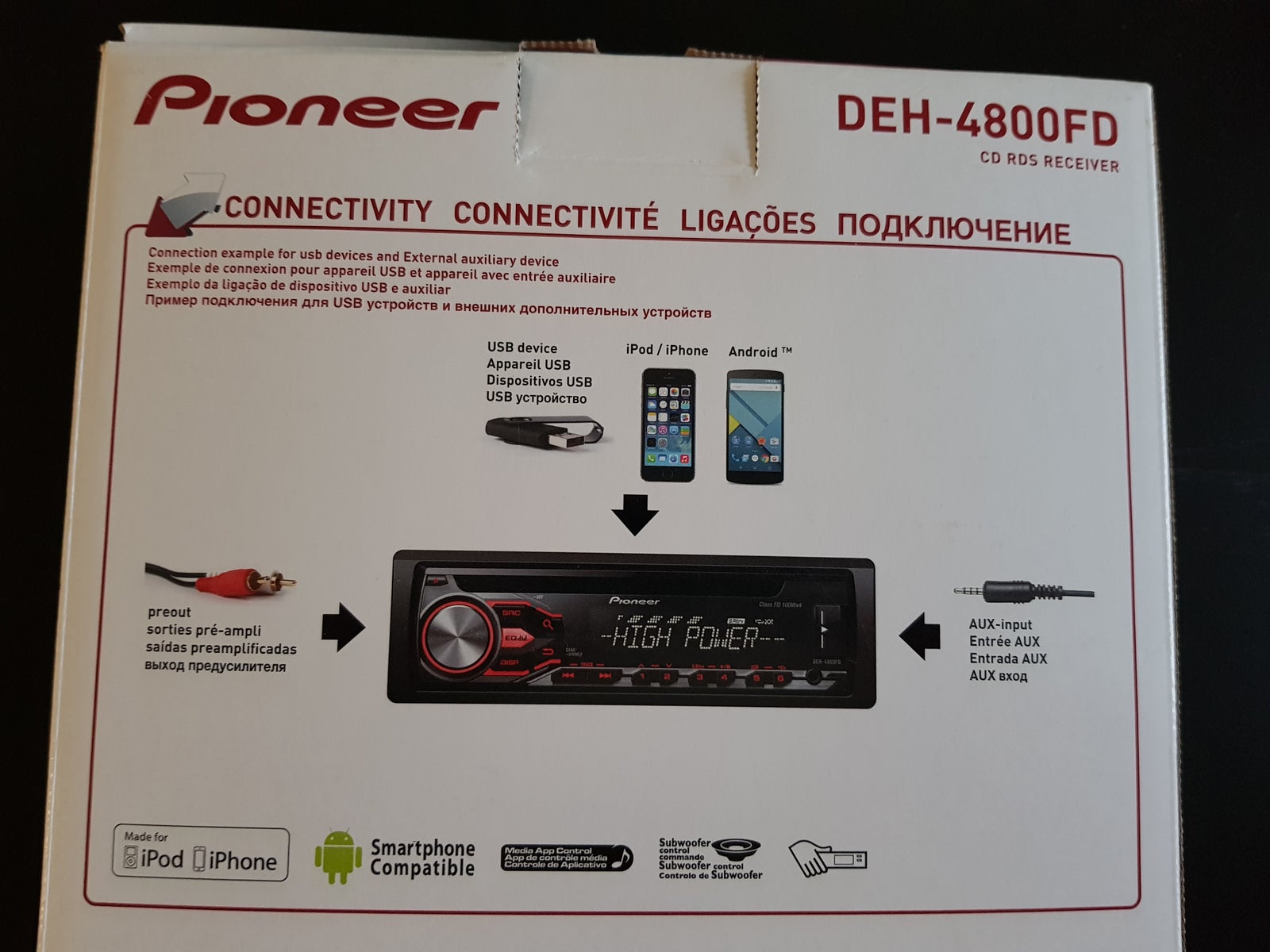 Pioneer DEH-4800FD, Radio