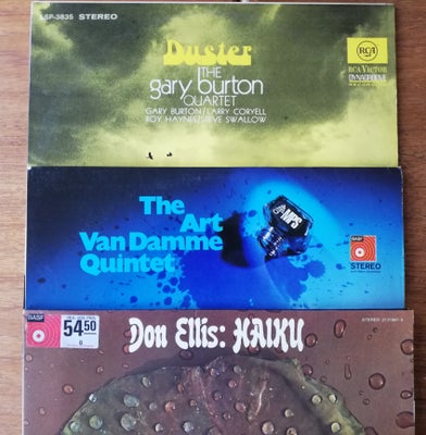LP, Div. Jazz, Jazz plader, Jazz, 3 stk LP med Don Ellis, Gary Burton quartet, thre Art van Damme Qu