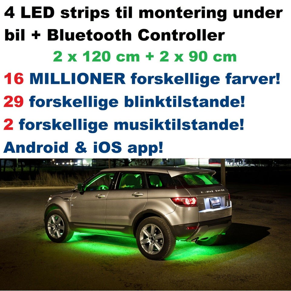 Lys og lygter, 4 til montering under bil – dba.dk – Køb Salg af Nyt og Brugt