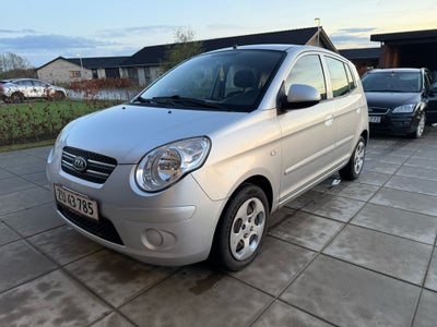 Kia Picanto, 1,1 Exclusive, Benzin, 2009, km 202000, sølvmetal, nysynet, ABS, airbag, alarm, 5-dørs,