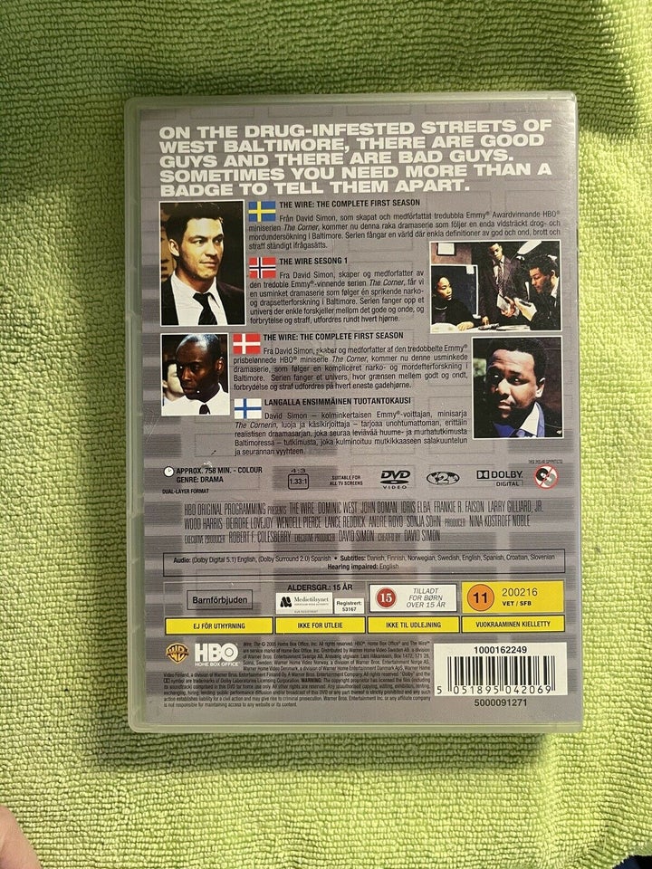 The wire the complete first season , DVD, TV-serier