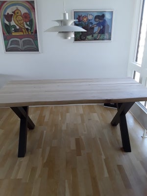 Spisebord, Massiv plankebord, b: 90 l: 180, Højde 75 cm