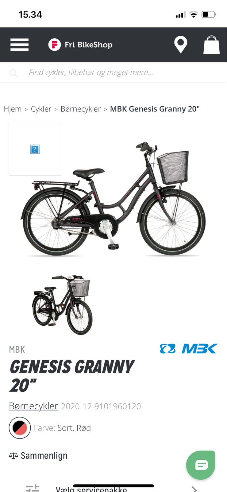Pigecykel, classic cykel, MBK