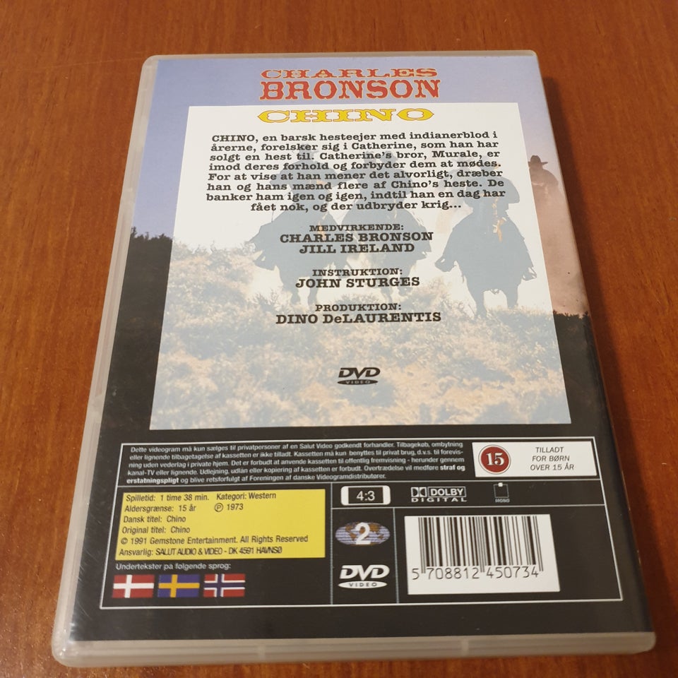 Chino, instruktør John Sturges og Duilio Coletti, DVD