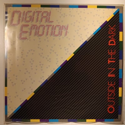 LP, Digital emotion, Outside in the dark, Vinyl vg+
Cover vg+

Jeg sender med DAO til nærmeste pakke