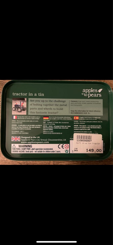 Byggesæt, Traktor, Gift in a tin