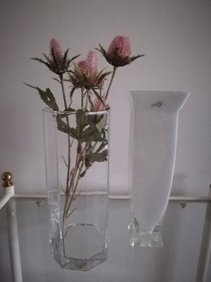 Vase, GLASVASER, Octime + Sandra Rich,   2 fine Glas Vaser fra henholdsvis "Luminarc" & "Sandra Rich