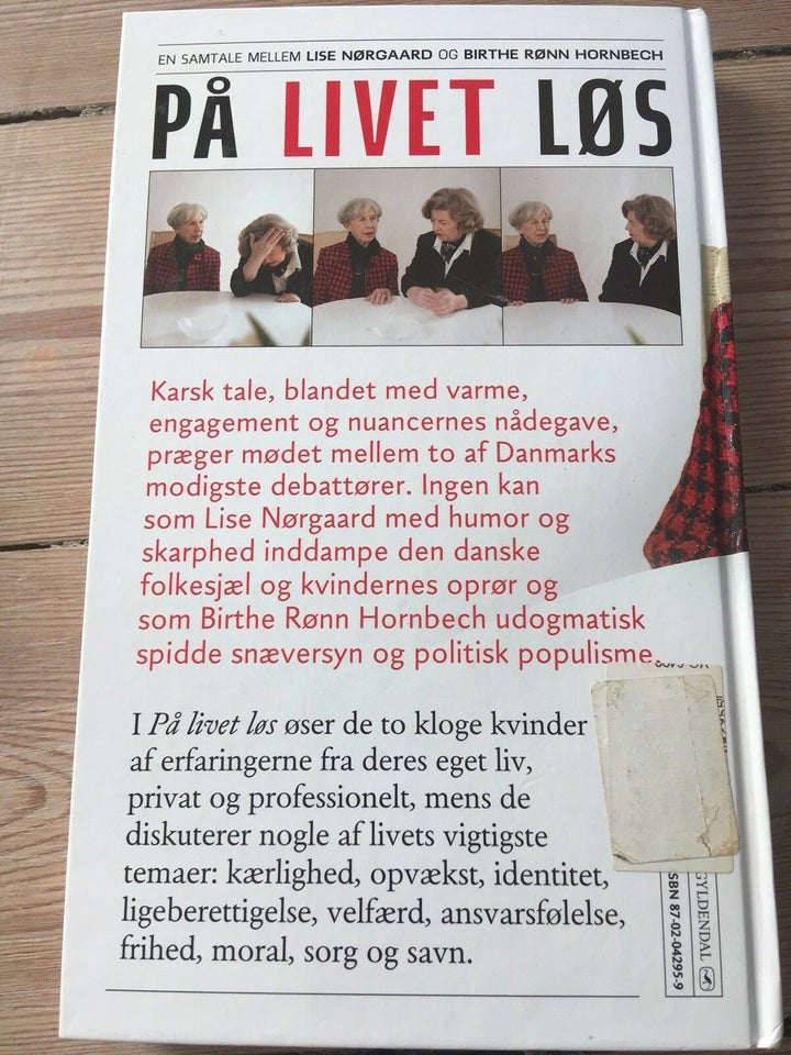 På livet løs, Kirsten Jacobsen, genre: biografi