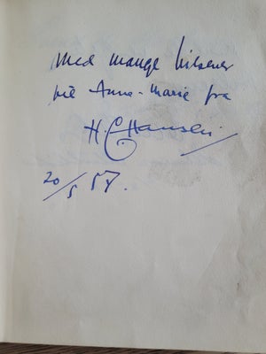 Autografer, H.C.Hansen, Personlig autograf fra statsministeren, som var i familie med min nabo