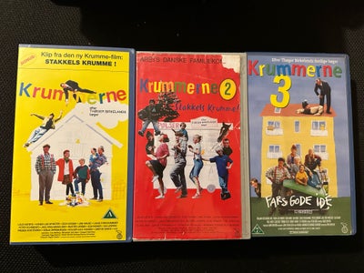 Familiefilm, Krummerne 1 - 2 - 3, VHS VHS VHS VHS VHS VHS VHS VHS VHS

3 Krumme film sælges samlet.
