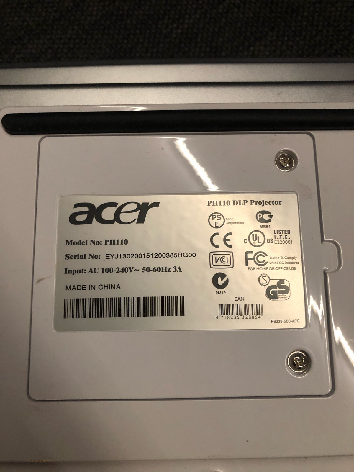 Projektor, Acer, PH110 DPL