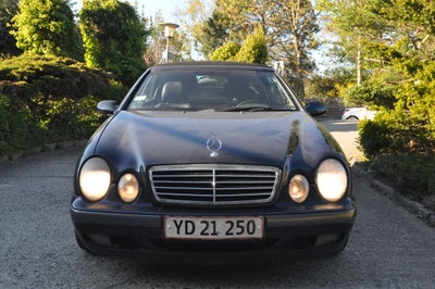 Mercedes CLK230, 2,3 Kompressor Cabriolet, Benzin, aut. 1999, km 270000, blåmetal, aircondition, ABS
