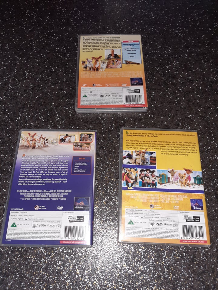 Beverly hills chihuahua 1 2 3, instruktør Disney, DVD