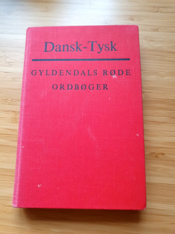 Dansk - tysk, Gyldendals røde ordbøger, år 1971