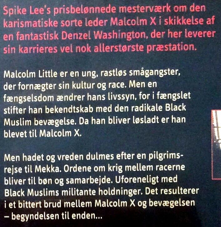 Malcolm X, DVD, andet