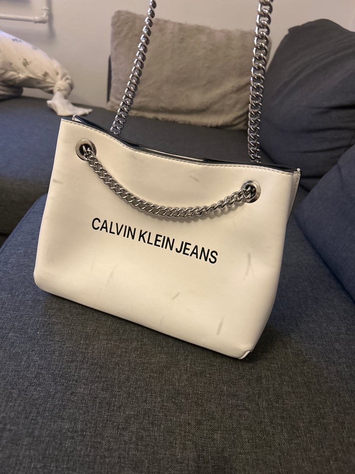 Skuldertaske, Calvin Klein, læder