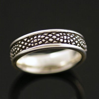 Fingerring, sølv, Georg Jensen, Str 49. Unisex ring i massivt sterling sølv. Designet af Lene Munthe