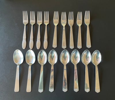 Bestik, Ske / gaffel / spiseske, Vintage - Cutin / D.F.A / FI-GU, Smukke vintage spiseskeer og gafle