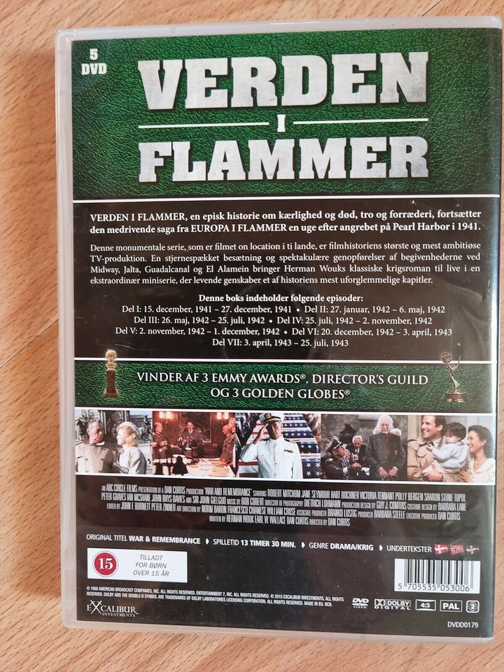 Verden I flammer, DVD, TV-serier