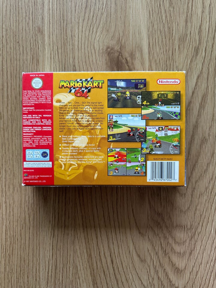 Mariokart 64, N64