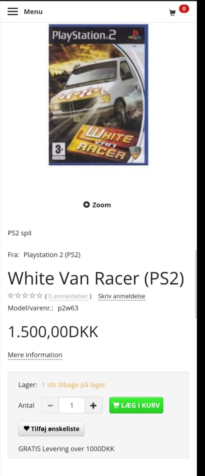 White Van Racer, PS2