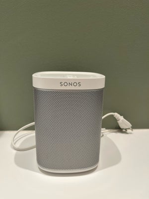 Højttaler,  SONOS, Play 1, Perfekt, Sonos play 1 højtaler i hvid sælges. 
Fungerer som den skal. Ude