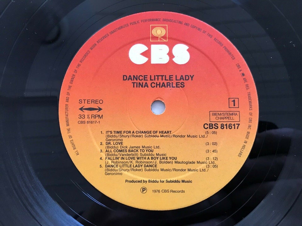 LP, Tina Charles , Dance Little Lady