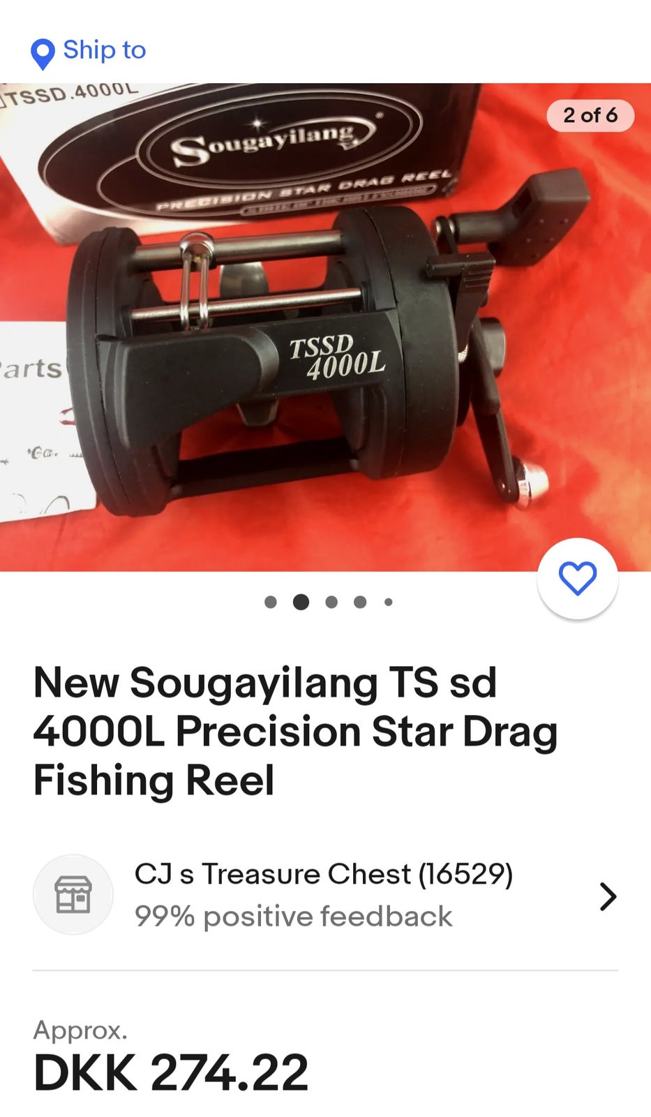 New Sougayilang TS sd 4000L Precision Star Drag Fishing Reel