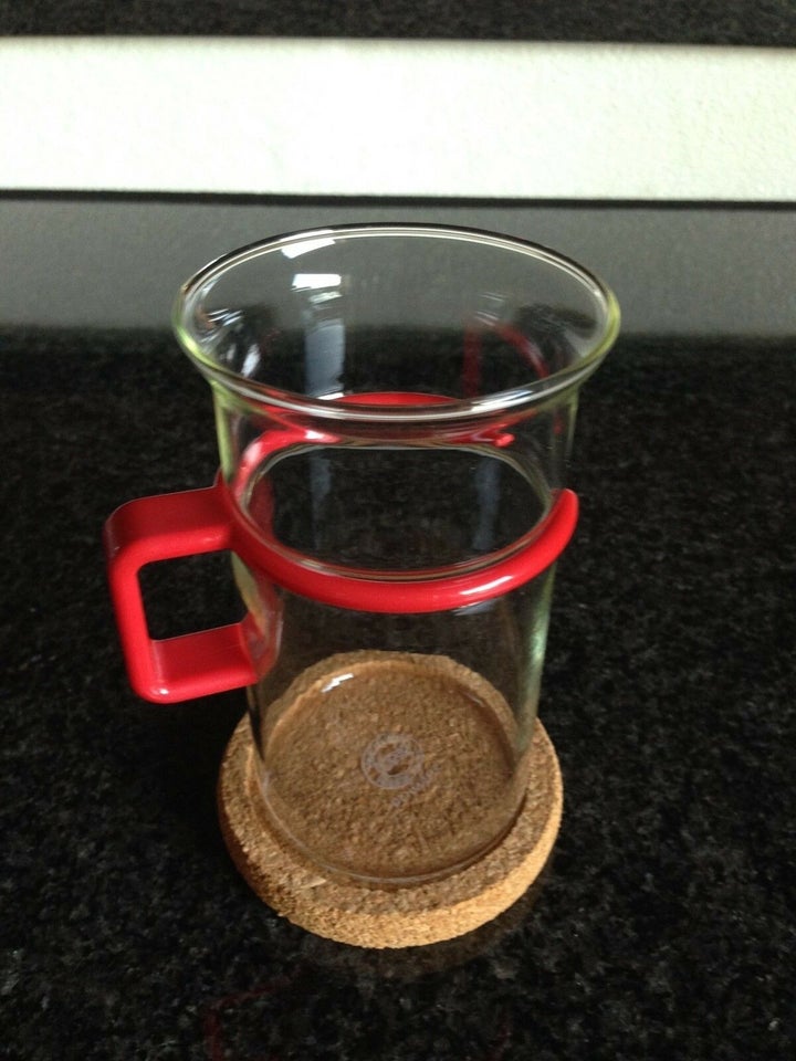 Glas, Bodum glas og isterningsspand, Bodum glas med rød hank