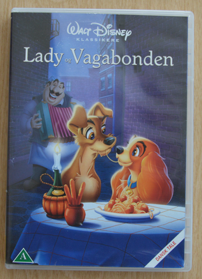 Lady og Vagabonden, instruktør Walt Disney, DVD, tegnefilm, Lady og Vagabonden
Se gerne mine andre a