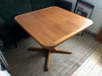 Spisebord, Teaktræ, b: 100 l: 100, 

Flot retro spisebord i orig. lakeret teak fra 1960'erne / 1970'